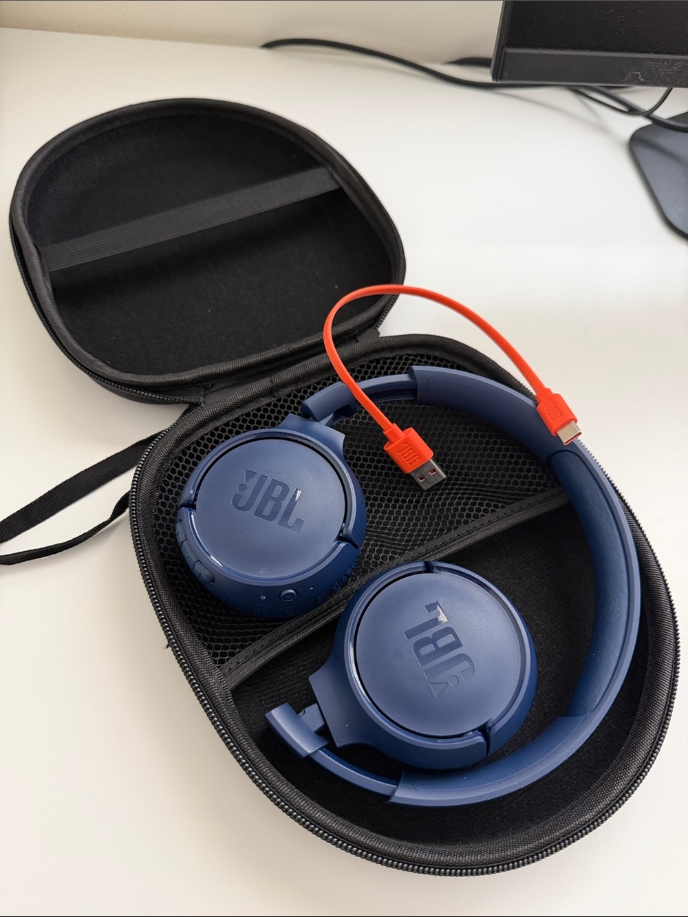 JBL Tune 510BT wireless on-ear headphones in blue